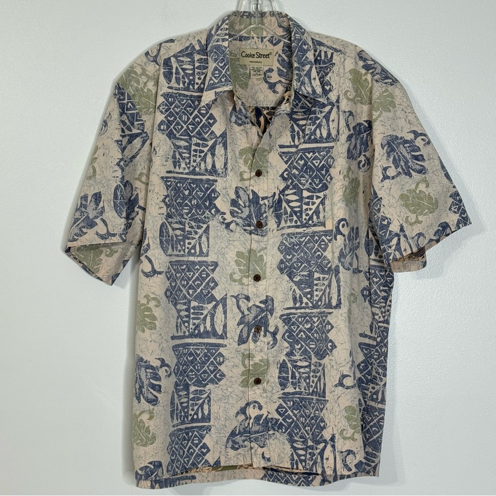 Cooke Street Honolulu Shirt Inside Out Hawaii Short Sleeve Mens Sz L